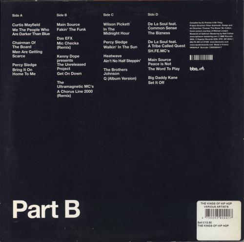 DJ Premier The Kings Of Hip Hop Part B 2-LP vinyl record set (Double LP Album) UK PJI2LTH860989