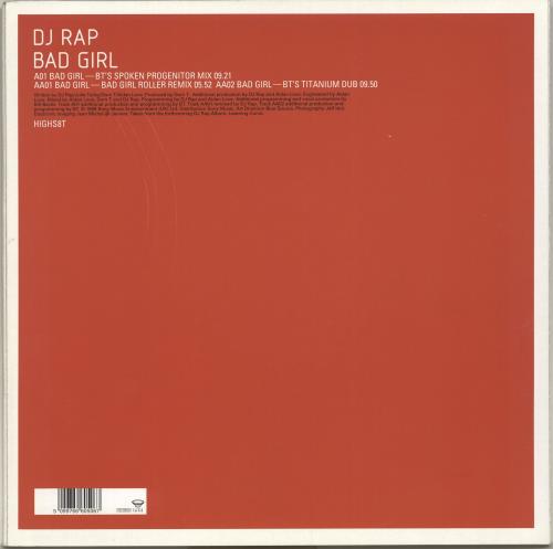 DJ Rap & Aston Bad Girl 12" vinyl single (12 inch record / Maxi-single) UK E1A12BA702458