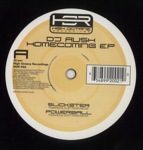 DJ Rush Homecoming EP 12" vinyl single (12 inch record / Maxi-single) US 8P512HO856046