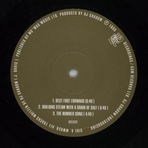 DJ Shadow Endtroducing 2-LP vinyl record set (Double LP Album) UK D.S2LEN820943