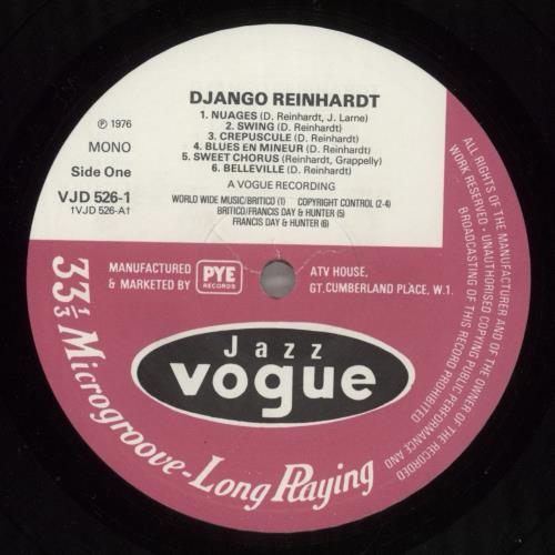 Django Reinhardt Django Reinhardt 2-LP vinyl record set (Double LP Album) UK DR12LDJ507728