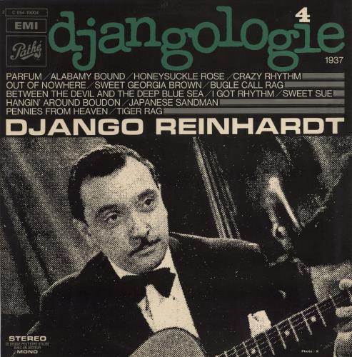 Django Reinhardt Djangologie 4 (1937) vinyl LP album (LP record) French DR1LPDJ748351