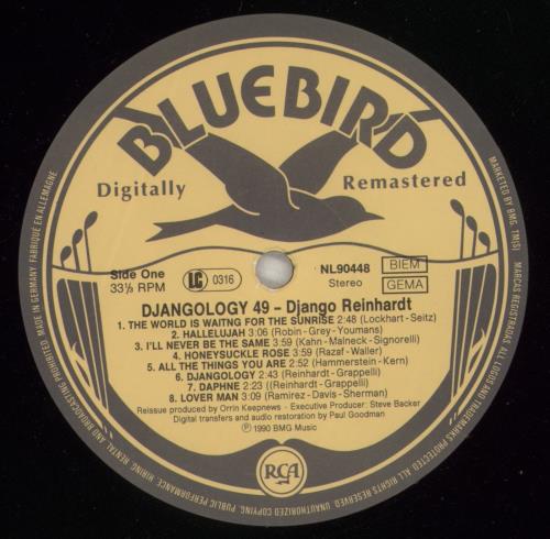 Django Reinhardt Djangology 49 vinyl LP album (LP record) German DR1LPDJ880154