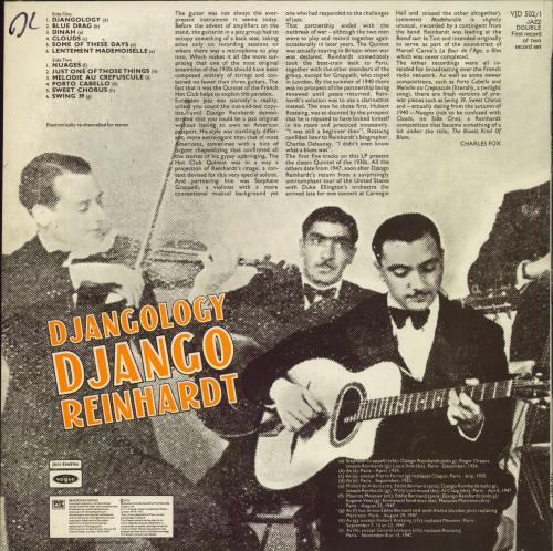 Django Reinhardt Djangology vinyl LP album (LP record) UK DR1LPDJ806833