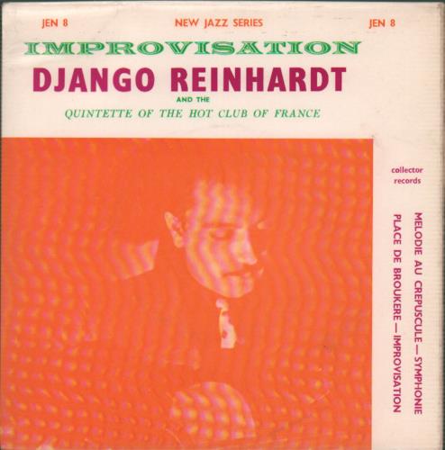 Django Reinhardt Improvisation 7" vinyl single (7 inch record / 45) UK DR107IM654210