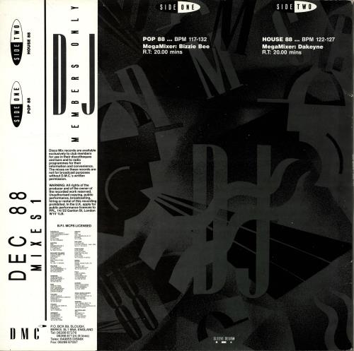DMC December 88 Mixes 1 12" vinyl single (12 inch record / Maxi-single) UK DZ-12DE704969