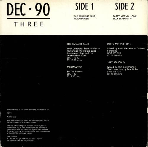 DMC December 90 Three 12" vinyl single (12 inch record / Maxi-single) UK DZ-12DE704921