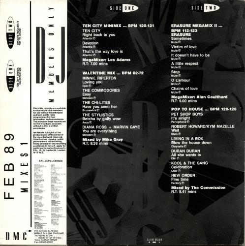 DMC February 89 Mixes 1 12" vinyl single (12 inch record / Maxi-single) UK DZ-12FE704120