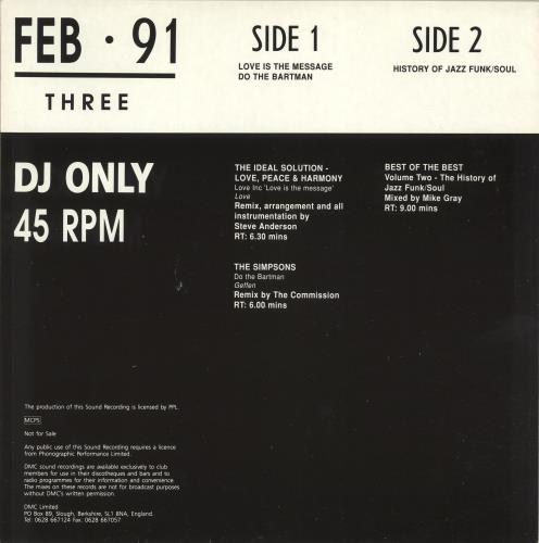 DMC February 91 Three 12" vinyl single (12 inch record / Maxi-single) UK DZ-12FE704039