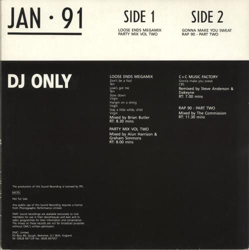 DMC Jan 91 12" vinyl single (12 inch record / Maxi-single) UK DZ-12JA704015