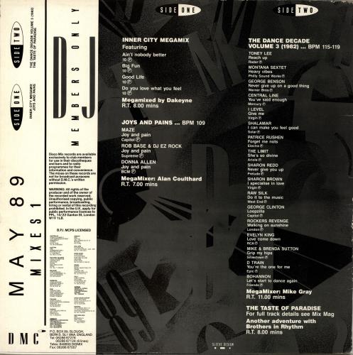 DMC May 89 Mixes 1 12" vinyl single (12 inch record / Maxi-single) UK DZ-12MA704128