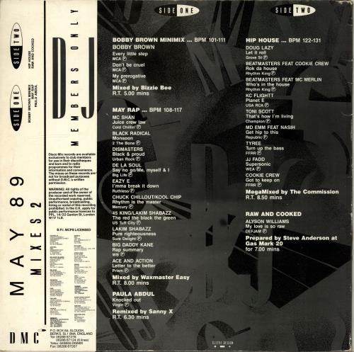 DMC May 89 Mixes 2 12" vinyl single (12 inch record / Maxi-single) UK DZ-12MA704962