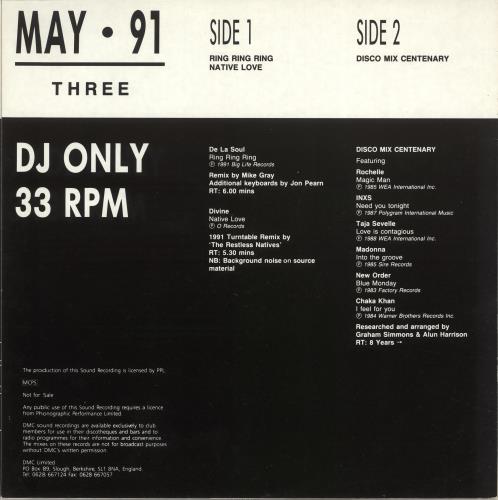 DMC May 91 Three 12" vinyl single (12 inch record / Maxi-single) UK DZ-12MA704021