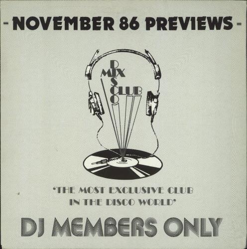 DMC November 86 Previews vinyl LP album (LP record) UK DZ-LPNO798698
