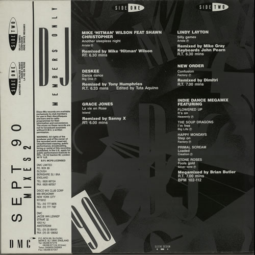 DMC September 90 Mixes 2 12" vinyl single (12 inch record / Maxi-single) UK DZ-12SE34674