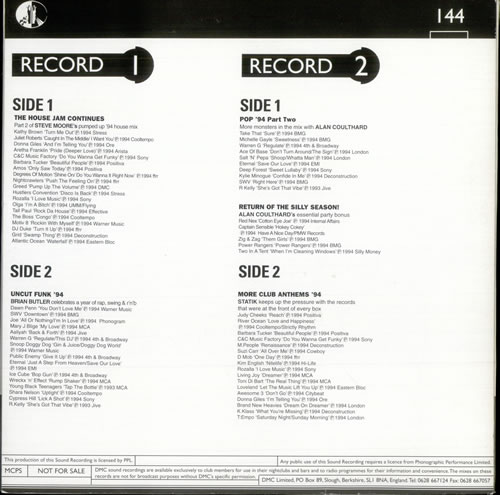 DMC The Mixes 144 12" vinyl single (12 inch record / Maxi-single) UK DZ-12TH510349