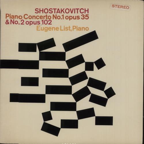 Dmitri Shostakovich Concertos For Piano And Orchestra Nos. 1 And 2 vinyl LP album (LP record) UK S4ILPCO658866