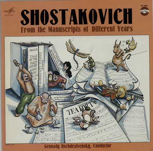 Dmitri Shostakovich From The Manuscripts Of Different Years vinyl LP album (LP record) US S4ILPFR632541
