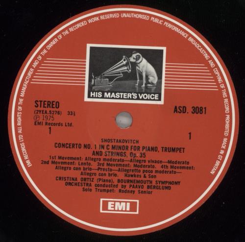 Dmitri Shostakovich Piano Concertos vinyl LP album (LP record) UK S4ILPPI481922