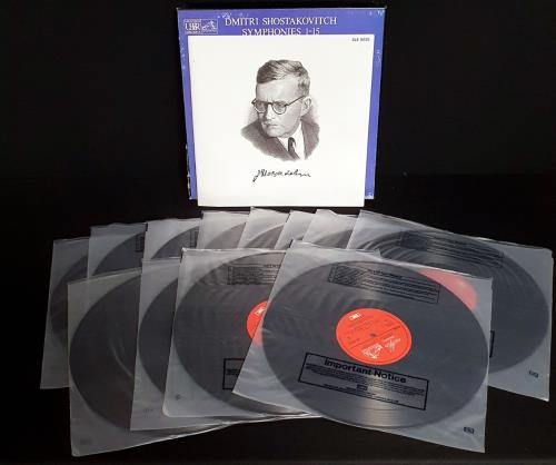 Dmitri Shostakovich Symphonies 1-15 Vinyl Box Set UK S4IVXSY632357