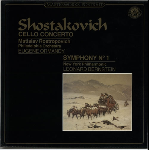Dmitri Shostakovich Symphony N�1/Cello Concertos N�1 vinyl LP album (LP record) Dutch S4ILPSY632149
