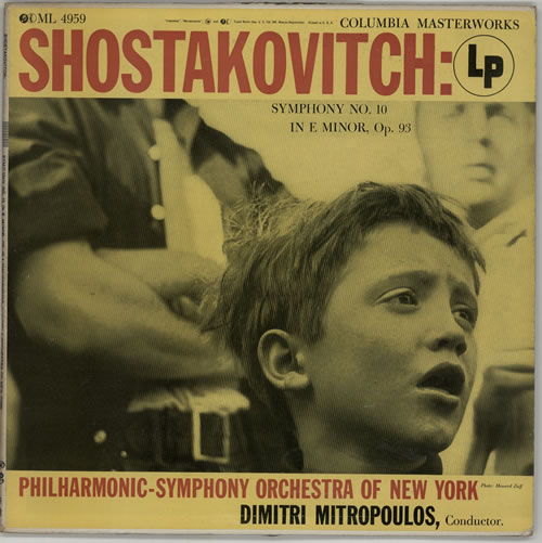 Dmitri Shostakovich Symphony No. 10 in E Minor, Op. 93 vinyl LP album (LP record) US S4ILPSY632956