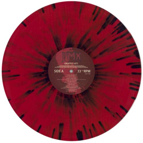 DMX Greatest Hits - Red & Black Splatter Vinyl vinyl LP album (LP record) US DMXLPGR873302