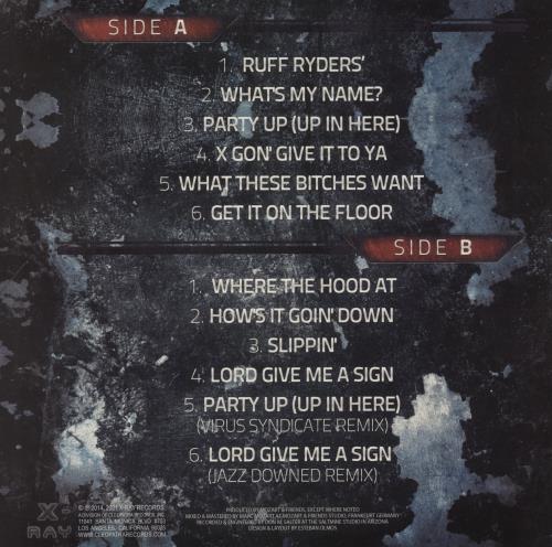 DMX Greatest Hits - Red & Black Splatter Vinyl vinyl LP album (LP record) US DMXLPGR873302