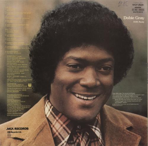 Dobie Gray Drift Away vinyl LP album (LP record) UK DGYLPDR619657