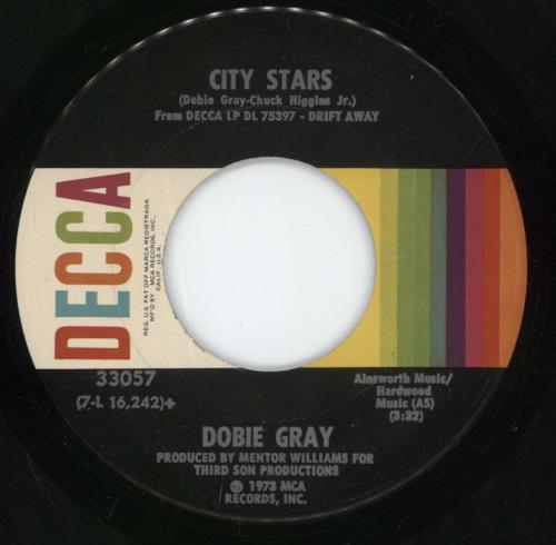 Dobie Gray Drift Away 7" vinyl single (7 inch record / 45) US DGY07DR882809
