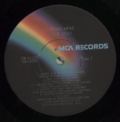 Dobie Gray Loving Arms vinyl LP album (LP record) US DGYLPLO625321