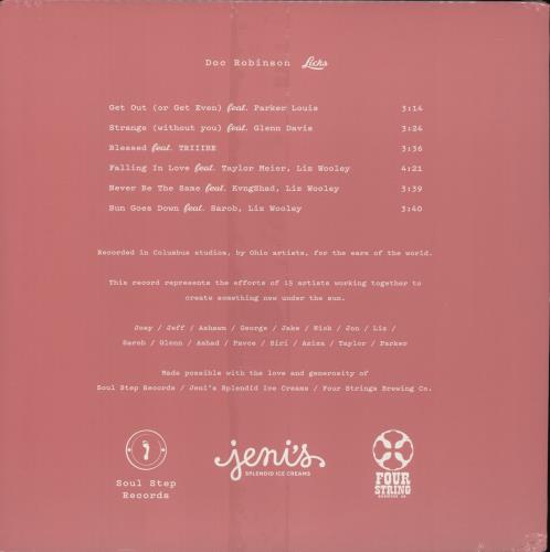 Doc Robinson Licks - Waffle Cone Vinyl vinyl LP album (LP record) US -QILPLI883710