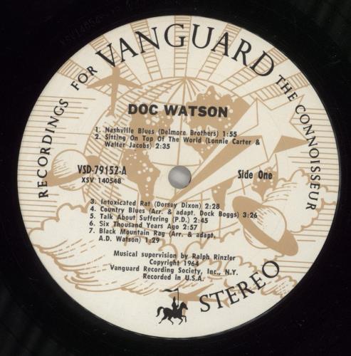 Doc Watson Doc Watson vinyl LP album (LP record) US DOCLPDO876090