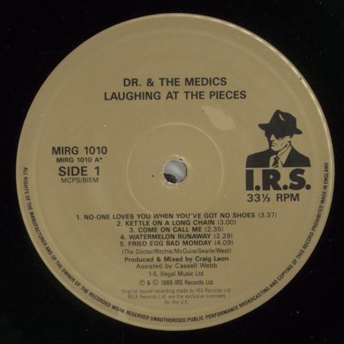 Doctor & The Medics Laughing At The Pieces vinyl LP album (LP record) UK D&MLPLA441662