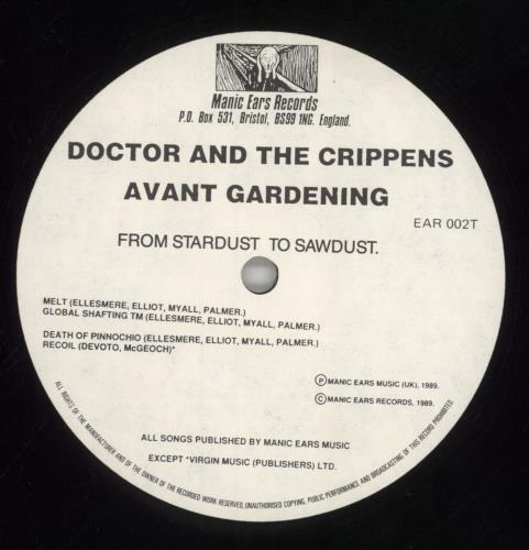Doctor And The Crippens Avant Gardening 12" vinyl single (12 inch record / Maxi-single) UK D4C12AV859953