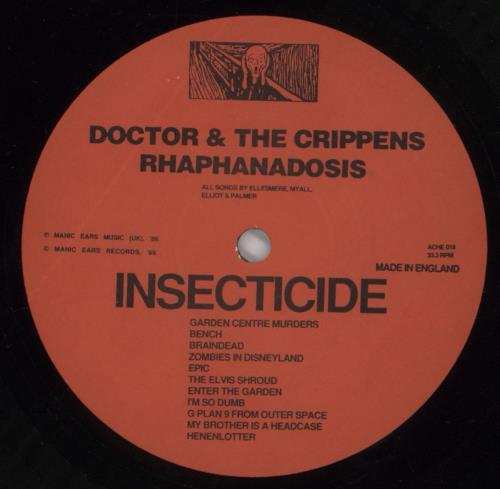 Doctor And The Crippens Rhaphanadosis vinyl LP album (LP record) UK D4CLPRH860392
