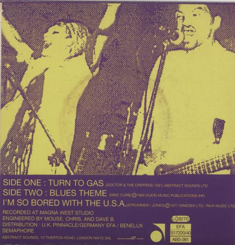 Doctor And The Crippens Turn To Gas 7" vinyl single (7 inch record / 45) UK D4C07TU655990