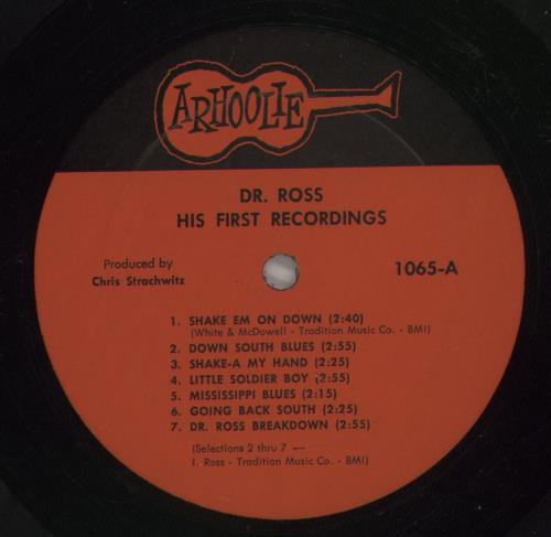 Doctor Ross His First Recordings vinyl LP album (LP record) US D5CLPHI542368