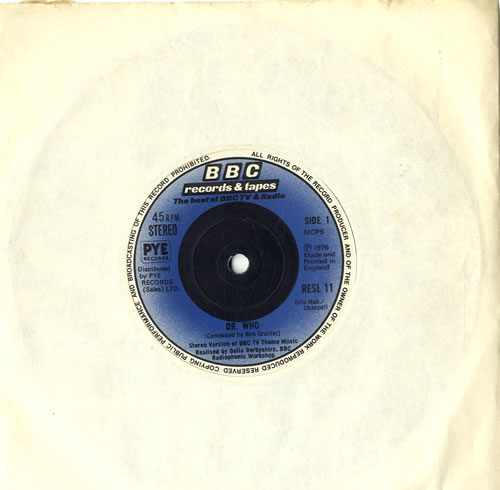 Doctor Who Dr. Who - blue injection label 7" vinyl single (7 inch record / 45) UK DRW07DR601002