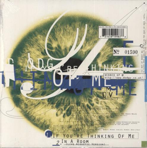 Dodgy If You're Thinking Of Me 7" vinyl single (7 inch record / 45) UK DOD07IF716694