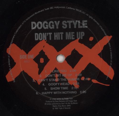Doggy Style Don't Hit Me Up vinyl LP album (LP record) US 82GLPDO860405