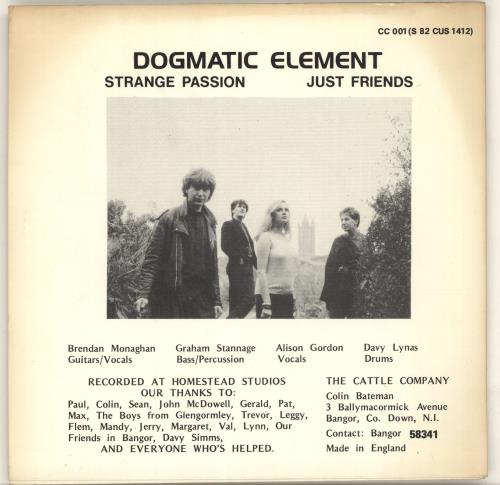 Dogmatic Element Strange Passion 7" vinyl single (7 inch record / 45) UK QXG07ST702286