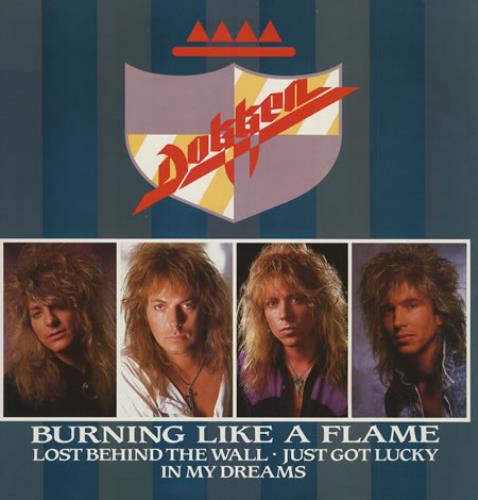 Dokken Burning Like A Flame 12" vinyl single (12 inch record / Maxi-single) UK DOK12BU276341