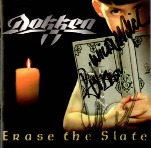 Dokken Erase The Slate - Autographed CD album (CDLP) US DOKCDER427154