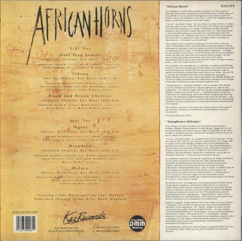 Dollar Brand African Horns vinyl LP album (LP record) UK D~BLPAF495489