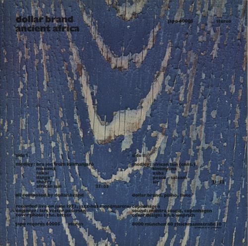 Dollar Brand Ancient Africa vinyl LP album (LP record) German D~BLPAN733992