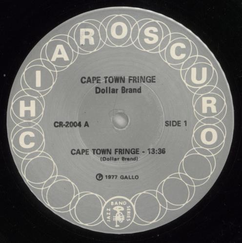 Dollar Brand Cape Town Fringe vinyl LP album (LP record) US D~BLPCA872317