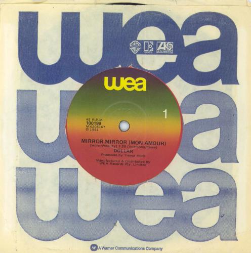 Dollar Mirror Mirror 7" vinyl single (7 inch record / 45) New Zealand DLL07MI807865