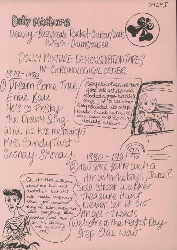 Dolly Mixture Demonstration Tapes 2-LP vinyl record set (Double LP Album) UK D6L2LDE873853