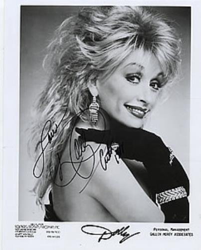 Dolly Parton Autographed Publicity Photograph - Head & Shoulders photograph UK PARPHAU259369
